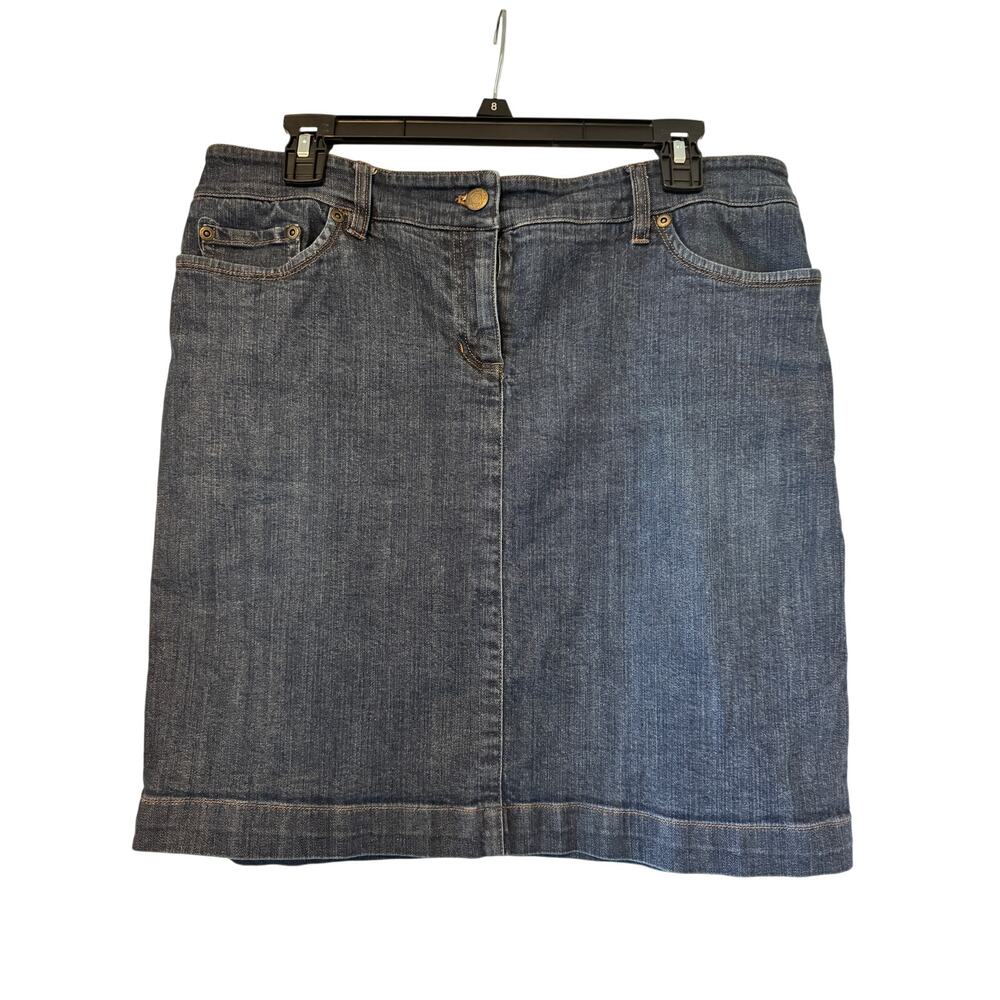 Jones New York Sport Stretch Denim Mini Skirt, Women's Size 12P